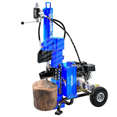 Pozioma / pionowa maszyna do łupania kłód zasilana gazem 25 ton z silnikiem 7HP 209CC