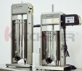 7 LB/3 L Manual Sausage Stuffer 2 Speed Stainless Steel Vertical 5-7 Lb Sausage Maker